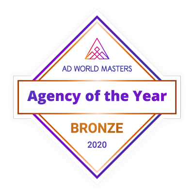 Agency of The Year 2020. Bronze. by Ad World Masters.